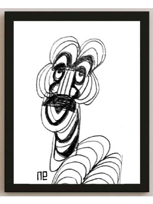 Karikatural Nezih Danyal Tipler Kişiye Özel Sertifikalı Sınırlı Fine Art Karikatür Baskı NTP00248