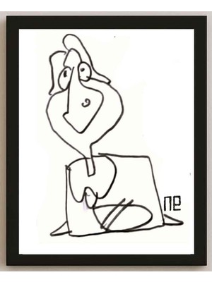 Karikatural Nezih Danyal Tipler Kişiye Özel Sertifikalı Sınırlı Fine Art Karikatür Baskı NTP00182