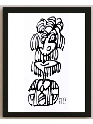 Karikatural Nezih Danyal Tipler Kişiye Özel Sertifikalı Sınırlı Fine Art Karikatür Baskı NTP00217