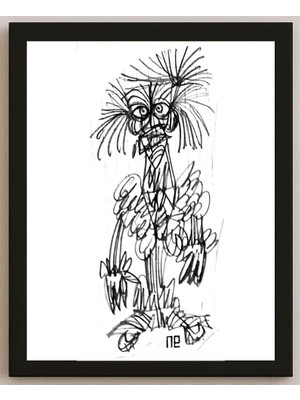 Karikatural Nezih Danyal Tipler Kişiye Özel Sertifikalı Sınırlı Fine Art Karikatür Baskı NTP00218