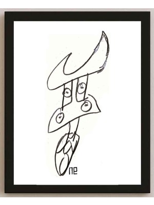 Karikatural Nezih Danyal Tipler Kişiye Özel Sertifikalı Sınırlı Fine Art Karikatür Baskı NTP00158