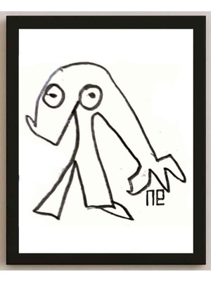 Karikatural Nezih Danyal Tipler Kişiye Özel Sertifikalı Sınırlı Fine Art Karikatür Baskı NTP00169