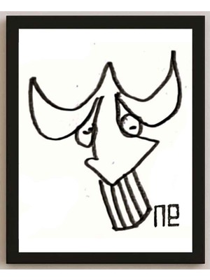 Karikatural Nezih Danyal Tipler Kişiye Özel Sertifikalı Sınırlı Fine Art Karikatür Baskı NTP00173