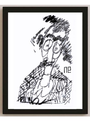 Karikatural Nezih Danyal Tipler Kişiye Özel Sertifikalı Sınırlı Fine Art Karikatür Baskı NTP00224