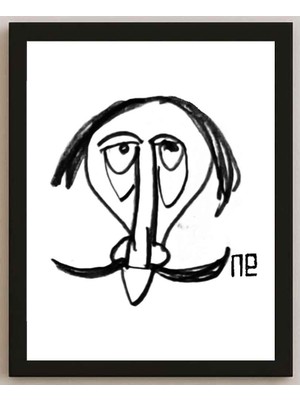 Karikatural Nezih Danyal Tipler Kişiye Özel Sertifikalı Sınırlı Fine Art Karikatür Baskı NTP00223