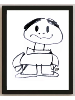 Karikatural Nezih Danyal Tipler Kişiye Özel Sertifikalı Sınırlı Fine Art Karikatür Baskı NTP00213