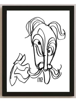Karikatural Nezih Danyal Tipler Kişiye Özel Sertifikalı Sınırlı Fine Art Karikatür Baskı NTP00232