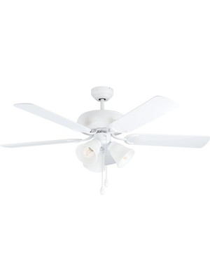 Eglo 35076 "las Palmas" 132 cm Çapında Çelik Tavan Vantilatörü Çekme Ipli Ac Motor