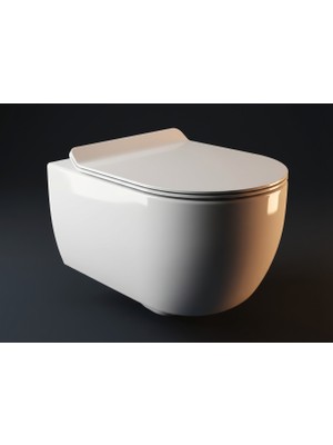 Bocchı V-Tondo  Asma Klozet (1416-001-0128) Parlak Beyaz (Kapak Dahil)