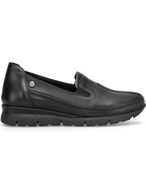 Mammamia D26YA-3985 Kadın Hakiki Deri Casual Ayakkabı Siyah