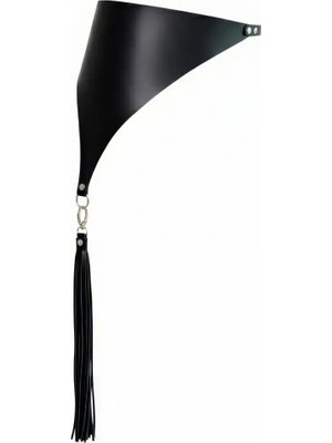 Pileli Store Siyah Kadın Kemer Kalın Püskül Detaylı Korse Kemer - APFT1198