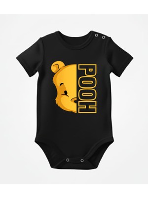 Venüs Dijital Winnie The Pooh Baskılı Bebek Body Zıbın