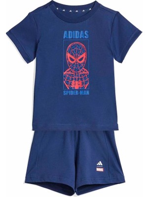 Adidas Bebek  Mavi  Şortlu Takım I Mrvl Sm T Set JZ7676