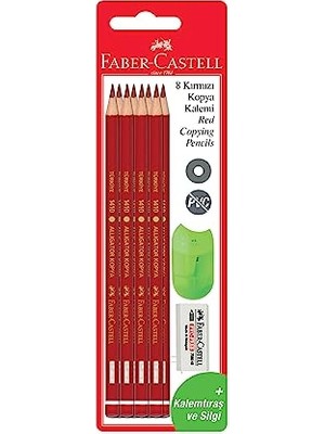 Faber-Castell Kırmızı Kopya Kalemi 8'li