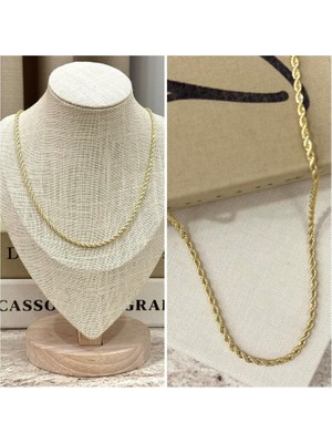 Ca Shopping Burgu Zincirli Altın Kaplama Kararmaz Kolye