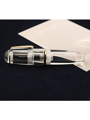 Q1 Fine Nib Little Fat Man Dolma Kalem Şeffaf Damlalık Dolma Kalem Büyük Kapasiteli