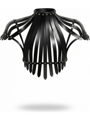 Pileli Store Siyah Kadın Kemer Zımba Detaylı Şeritli Korse Tipi Vücut Kemer - APFT1257