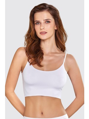 Berrak 2648 3'lü Kadın Lazer Kesim Crop Atlet