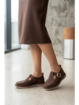 Ayakkabı Fuarı Elit BTBFZ02 Kadın Casual Ayakkabı Kahverengi