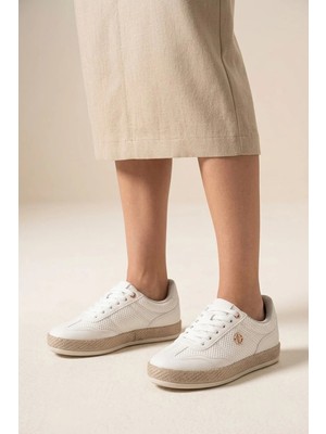 Ayakkabı Fuarı Elit YSFLT363 Kadın Klasik Sneaker Beyaz