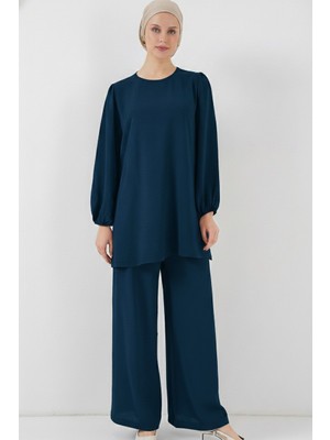 Bigdart Ayrobin Tunik Pantolon Alt Üst Takım 6712 - Petrol