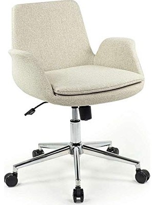 HDY Store Seduna Maxim Up Modern Ofis Koltuğu %100 Deri Döner Sandalye Tekerlekli Konforlu Kullanım