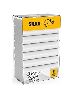 Silka Curved White Silgi, 8'li, Sg.52