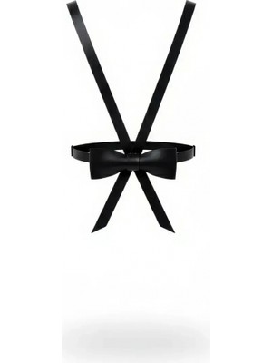 Pileli Store Siyah Kadın Kemer Papyon Detaylı Ince Bel Aksesuarı - APFT177