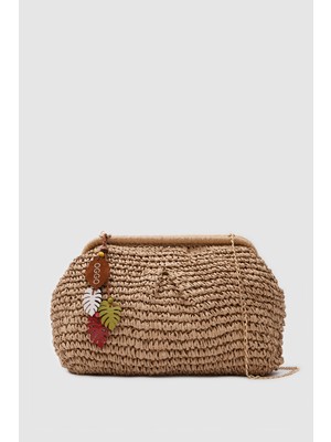 Oggo Hasır Large Clutch & Çapraz Çanta