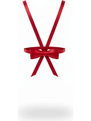 Pileli Store Kırmızı Kadın Kemer Saten Fiyonklu Ince Bel Aksesuarı - APFT177