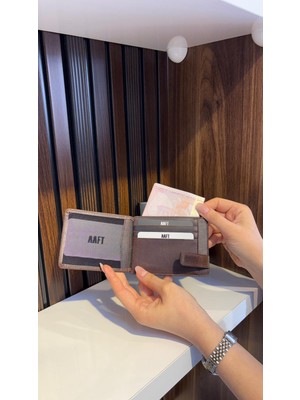 Mft Leather Hakiki Deri Mıknatıslı Kartlık | Mona 1103