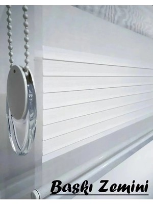 Enzo Home Baskılı Zebra Stor Perde – Kelebek ve Çiçek Desenli Modern Dekoratif Perde