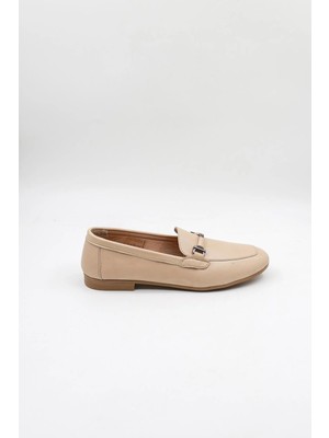 Venüs Kadın Hakiki Deri Babet VN484204Y - Bej