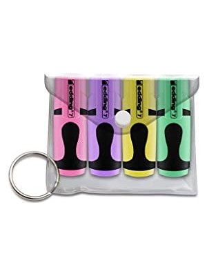 Edding 7 Mini Fosforlu Kalem 4'lü Set Pastel Karışık
