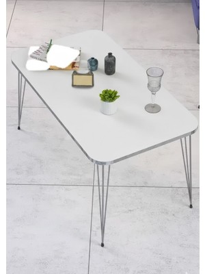 Savita Home Gümüş Tel Orta Sehpa Kare