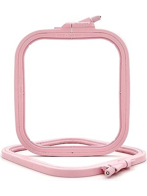 Pembe Küçük (No:2) Plastik Kare Nakış Kasnağı, Çapraz Dikiş Çemberleri, Zımba Iğne Halkası, Kendin Yap El Işi Dikiş, Abs Plastik Nakış Çemberleri