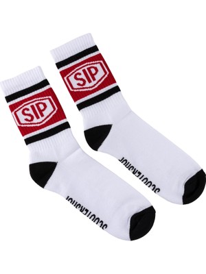 Sıp Scootershop Sıp Çorap - Tape Logo *beyaz/kırmızı/siyah* 41-46 / Sıp