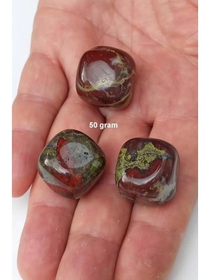 Pozitif Doğal Taş Dragon Blood Jasper 50 Gram Tamburlu Parçalar 426