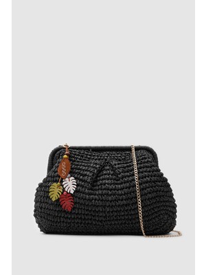 Oggo Hasır Large Clutch & Çapraz Çanta