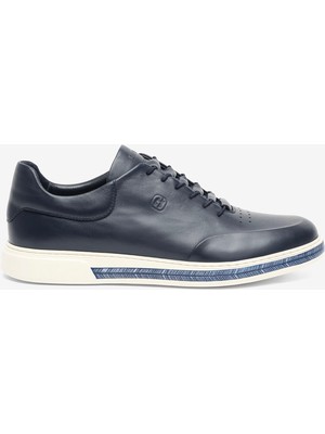 Greyder Erkek Lacivert Hakiki Deri Casual Ayakkabı 6Y1UA64811