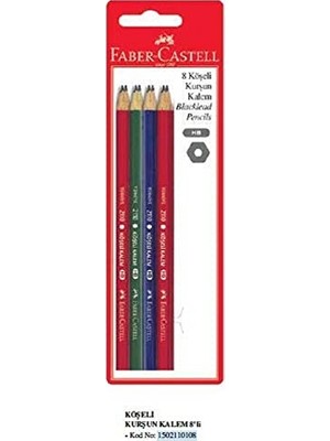 Faber-Castell Kurşun Kalem 8'li, Silgili