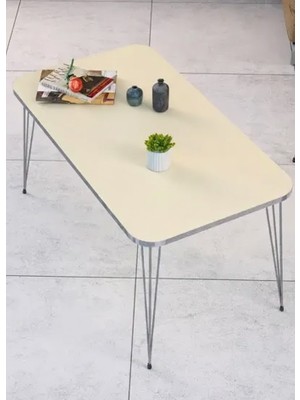 Savita Home Gümüş Tel Orta Sehpa Kare