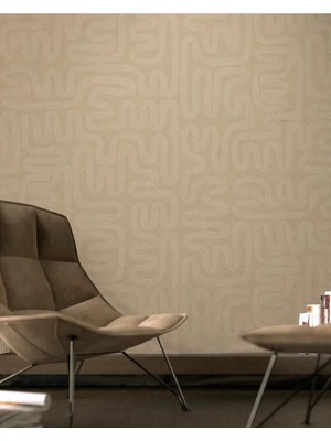 Arkhearts Monel – Minimal Kabartma Desenli Krem Kendinden Yapışkanlı Duvar Kağıdı