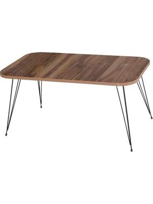 Savita Home Siyah Tel Orta Sehpa Elips - 90X50X43 cm