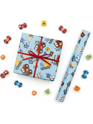 70X100 cm Çocuklara Özel Premium Hediye Paketleme Kağıdı 2'li Set | Eğlenceli Tema, Kalın, Kolay Sarılır, Özel Kutuda Rulo Gönderim | M3