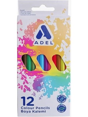 Karton Kutu Boya Kalemi, 12 Renk, Tam Boy, Parlak ve Canlı Renkler, Kolay Açılır, Kırılmaya Dayanıklı Uçlar, Okul ve Sanat Için Ideal