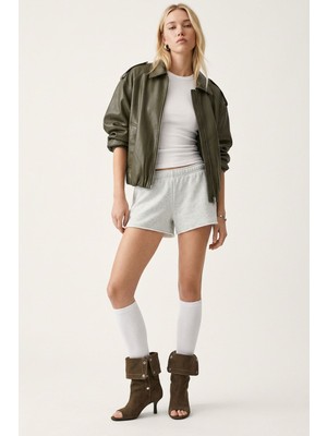 Cotenconcept Parmaksız Tabanlı Ince Fitilli Diz Üstü Pamuk Karışımlı Tozluk