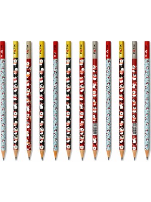 Fatih Penguen Desenli Kurşun Kalem 12 Adet