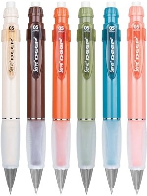 Deep Mekanik Kurşun Kalem, Toprak Tonları, 0.5 Mm, 6'lı Kutu