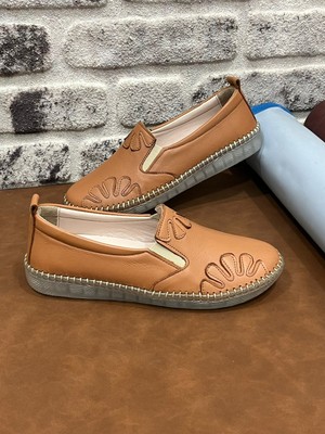 Derilax Hakiki Deri Ortopedik Jel Taban Hafif Yumuşak Arexs-Luıs Kadın Ayakkabı